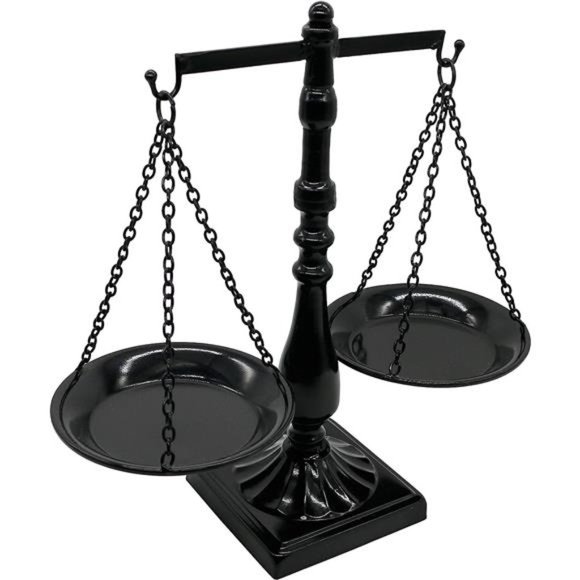 Vintage Style Metal Libra Jewelry Display Tray Cosmetic Organizer Storage, Black - Picture 1 of 4